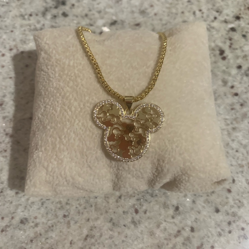 Mickey Mouse Pendant with Chain